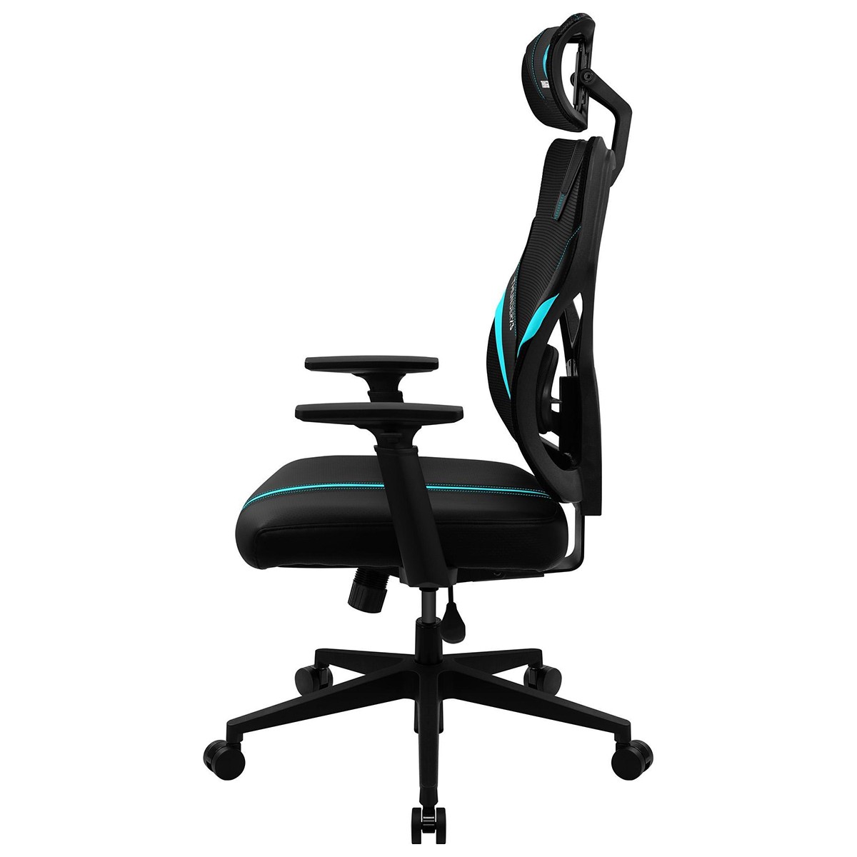 Cadeira Gamer ThunderX3 YAMA1 Ergonomica, Reclinável, Preta/Cyan