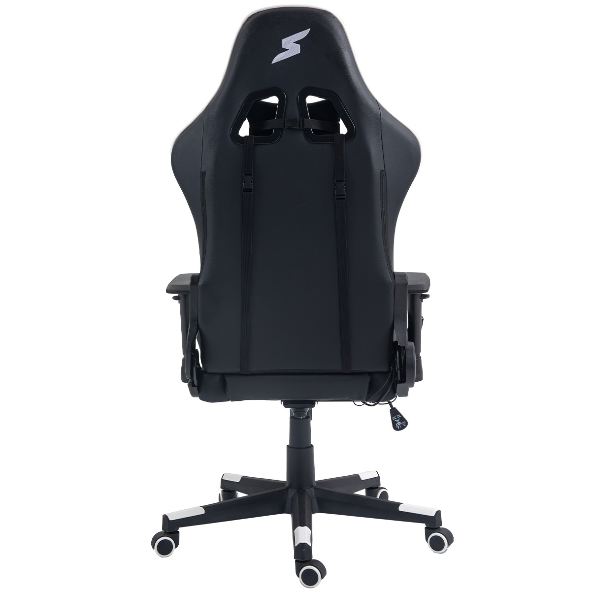 Cadeira SuperFrame Wave, Massageadora, Reclinável, 2D, Com Controle, Preta e Branca, SF-CH-WVR2DBWL