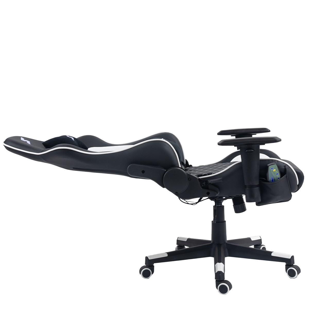 Cadeira SuperFrame Wave, Massageadora, Reclinável, 2D, Com Controle, Preta e Branca, SF-CH-WVR2DBWL