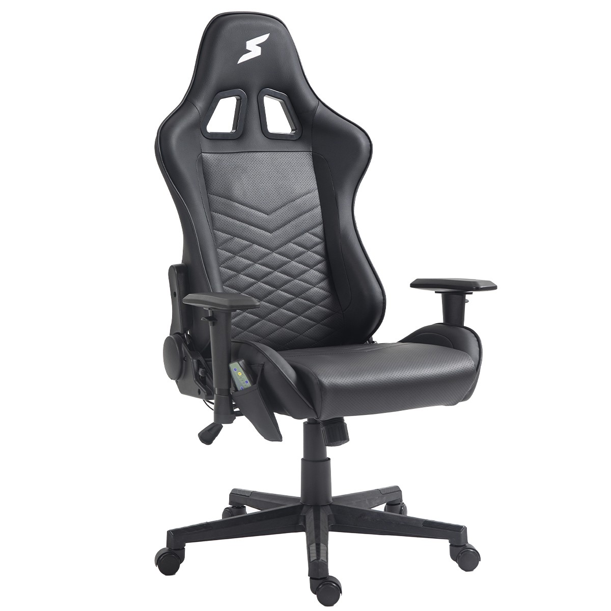 Cadeira SuperFrame Wave, Massageadora, Reclinável, 2D, Com Controle, Preta, SF-CH-WVR2DBL