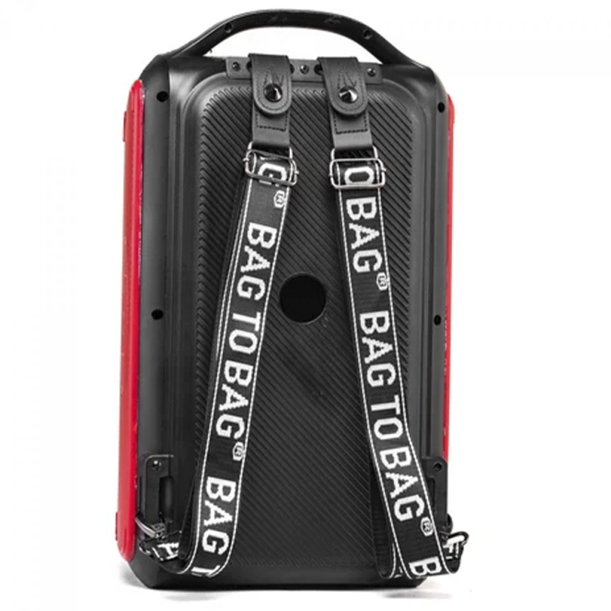 Caixa de Som Amplificada Amvox ACA 600 BagVox Red, Bluetooth, 600W, Múltiplas Conexões, Preto e Vermelho, ACA600