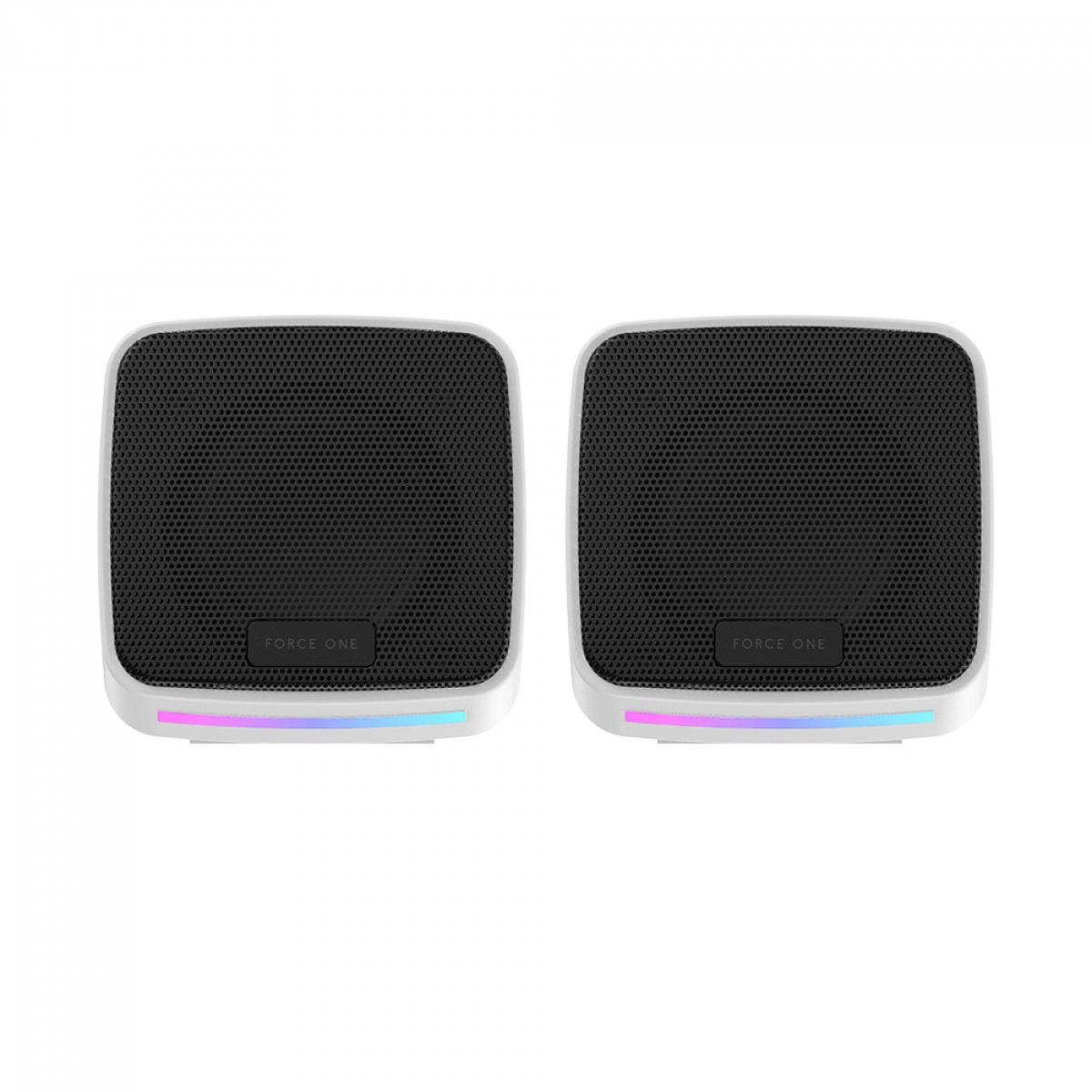 Caixa de Som Force One Explorer, RGB, USB, White, FR.AU.EX.02