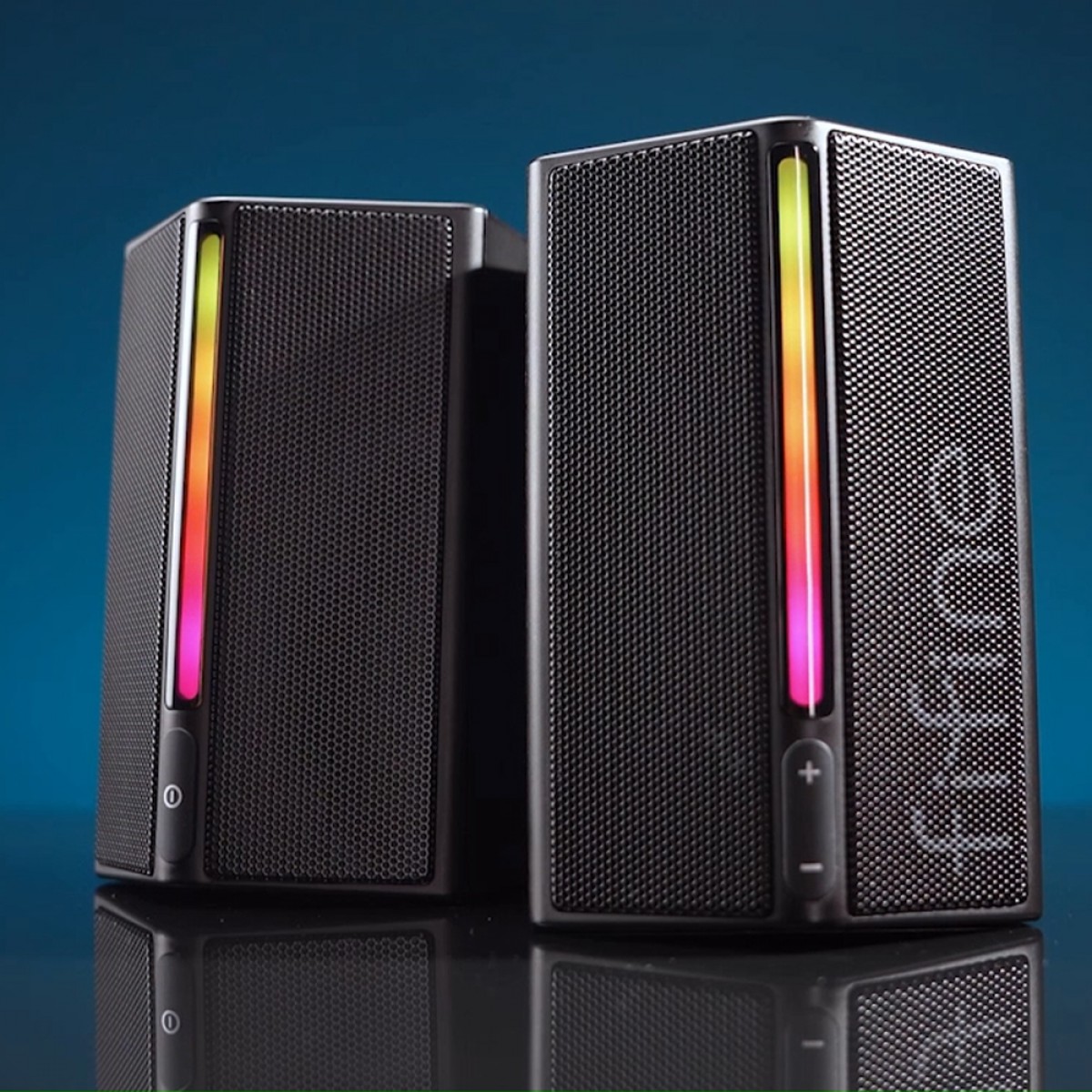 Caixa De Som Gamer Fifine A20, Estéreo, RGB, USB/3,5, Preto