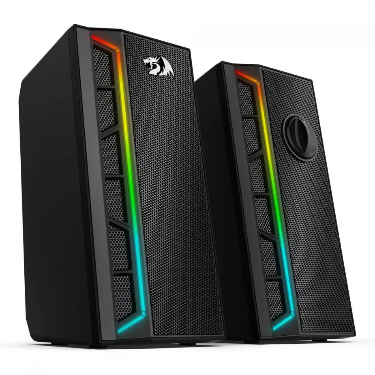 Caixa de Som Gamer Redragon Calliope GS580, RGB, Stereo 2.0, 3.5mm, Black