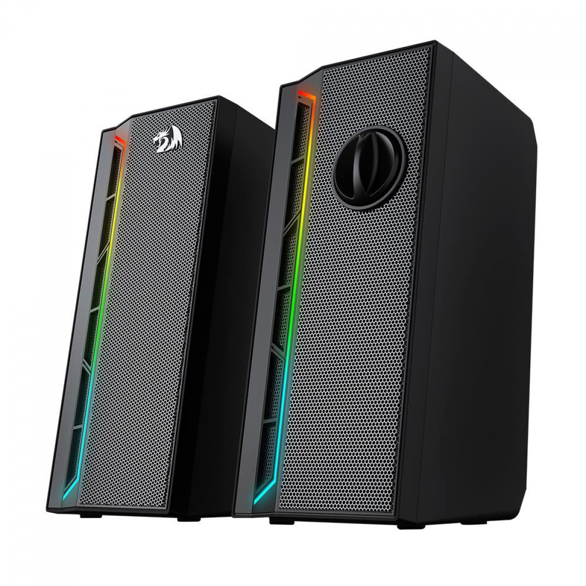 Caixa de Som Gamer Redragon Calliope GS580, RGB, Stereo 2.0, 3.5mm, Black