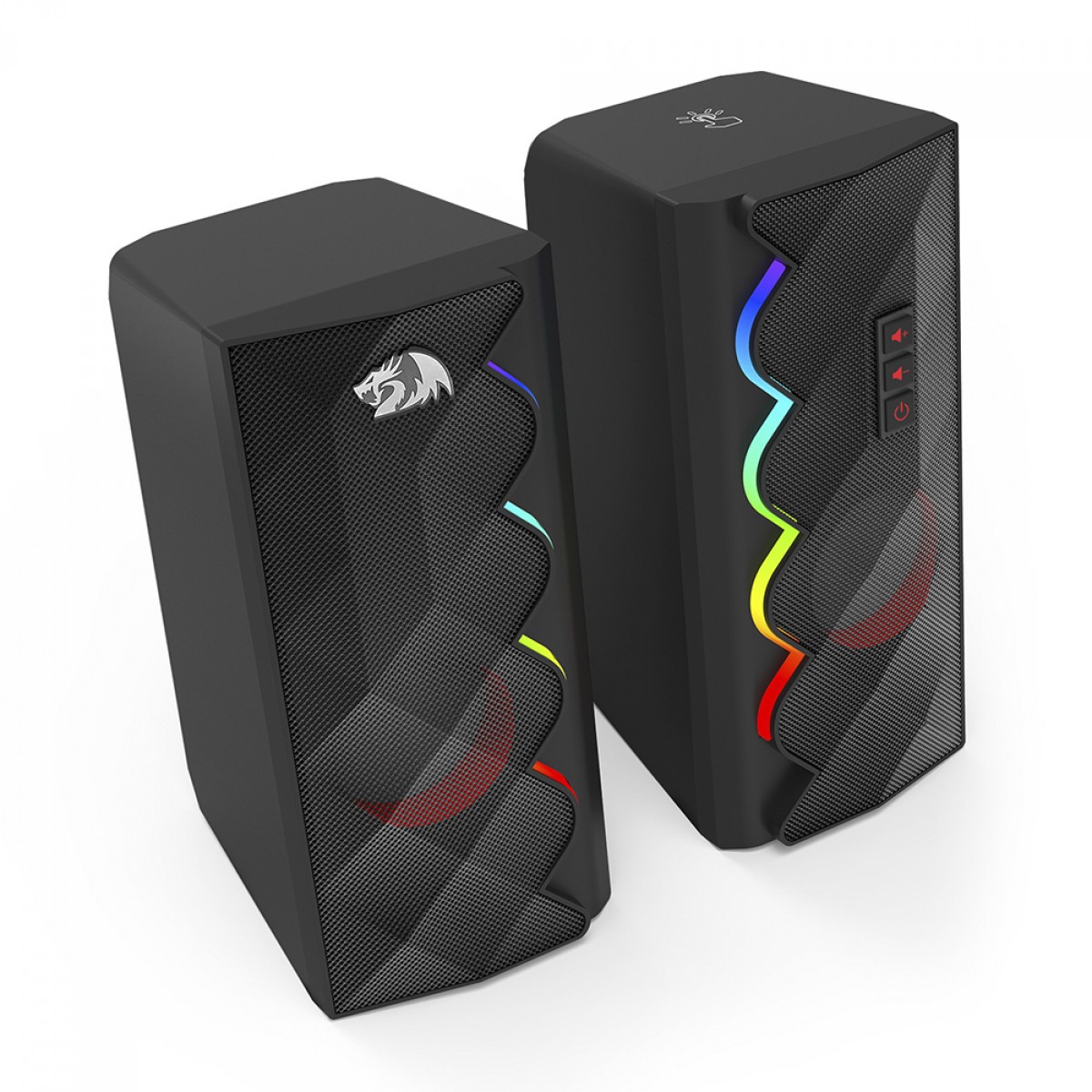 Caixa de Som Gamer Redragon Cipher, RGB, Stereo, AUX, USB, Preto, GS522 