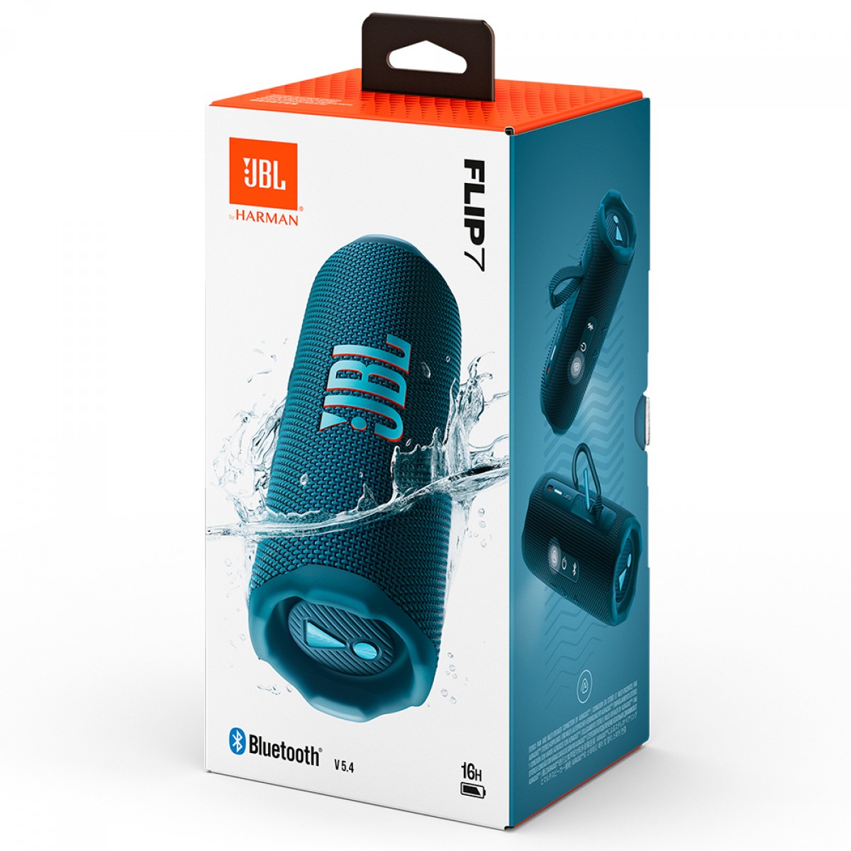 Caixa De Som JBL Flip 7, Bluetooth, 35W, USB-C, Azul, JBLFLIP7BLUBR