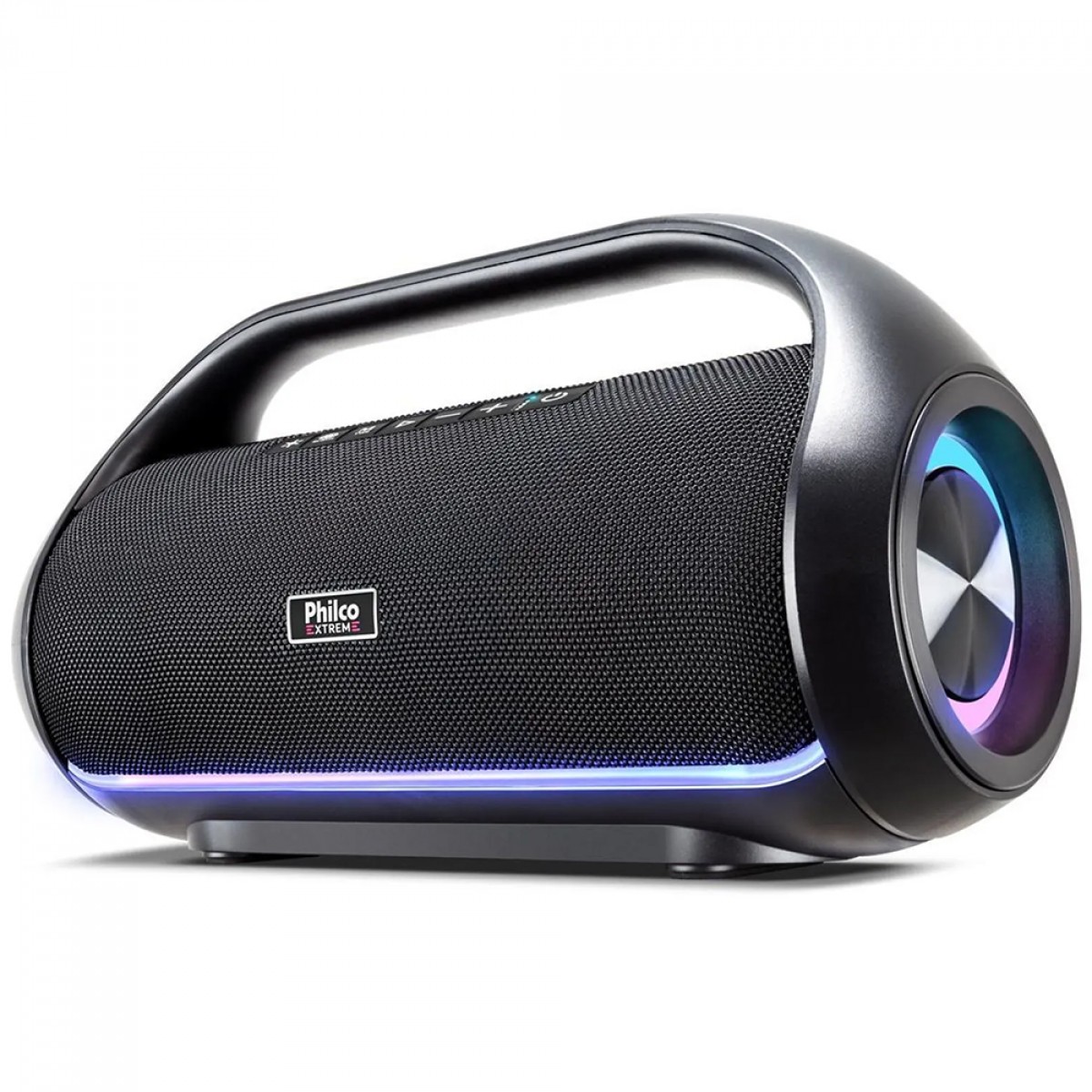 Caixa de Som Philco PBS220BT Extreme Flash Lights, Bluetooth, 220W, Múltiplas Conexões, Preto
