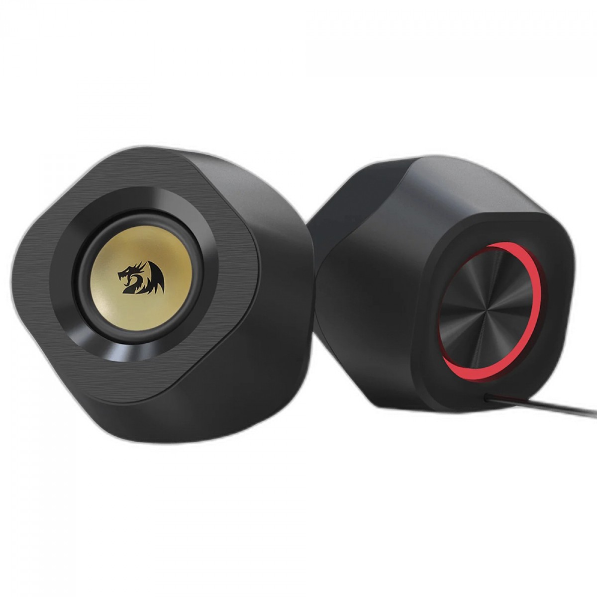 Caixa de Som Redragon Kaidas, RGB, Bluetooth/USB/3,5mm, Stereo 2.0, Black, GS590
