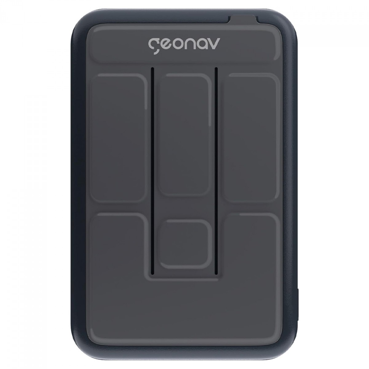 Carregador Portátil Universal, PowerBank, 10000MAH, Com Indução, Cinza Espacial, Geonav, PB10MAGSG