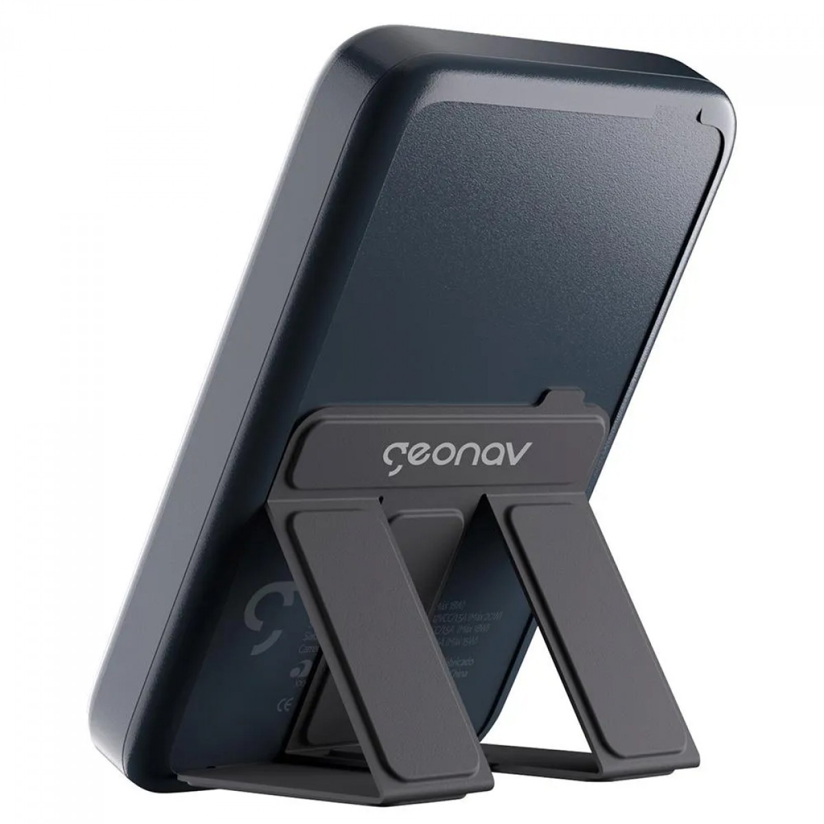 Carregador Portátil Universal, PowerBank, 10000MAH, Com Indução, Cinza Espacial, Geonav, PB10MAGSG