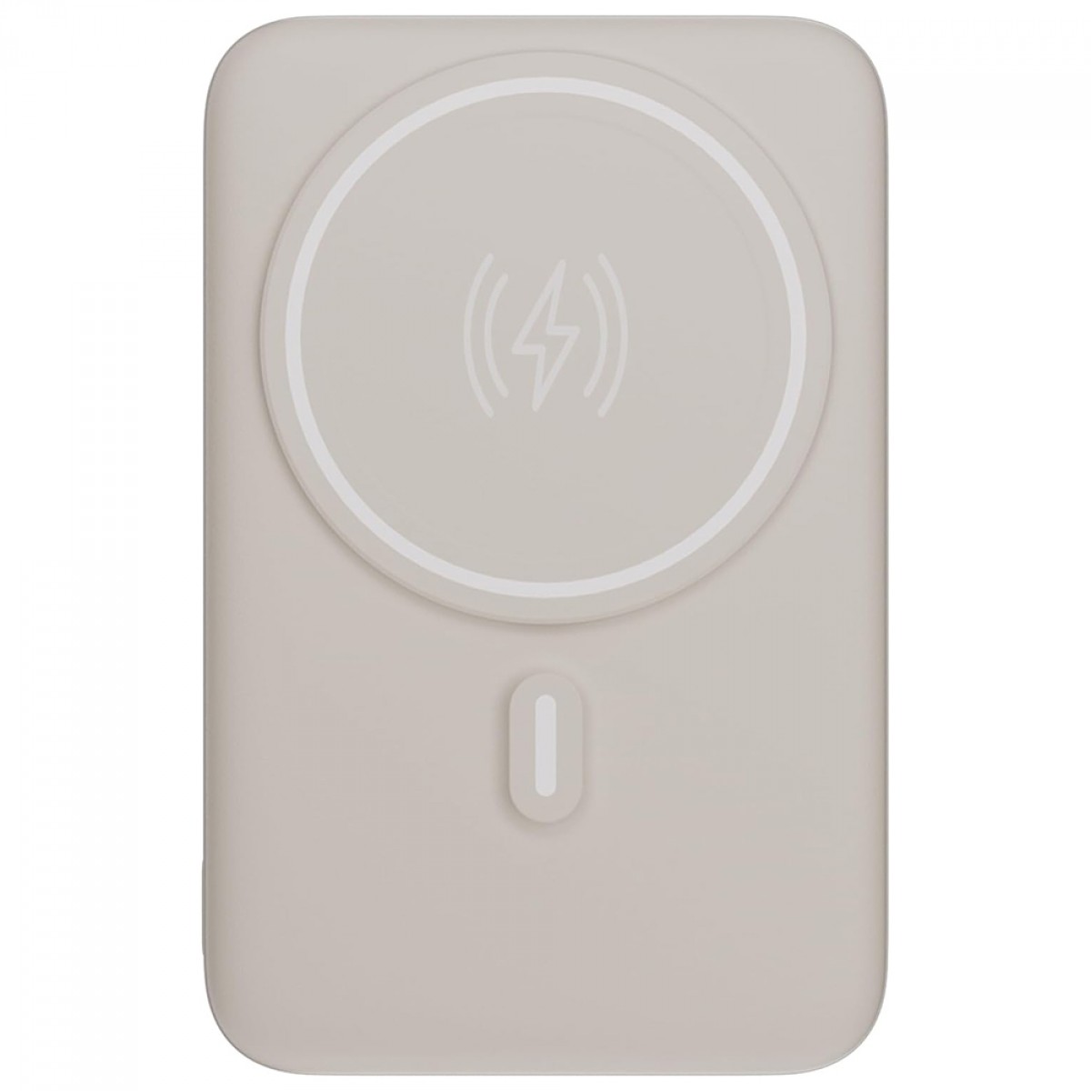 Carregador Portátil Universal, PowerBank, 10000MAH, Com Indução, Off White, Geonav, PB10MAGOW