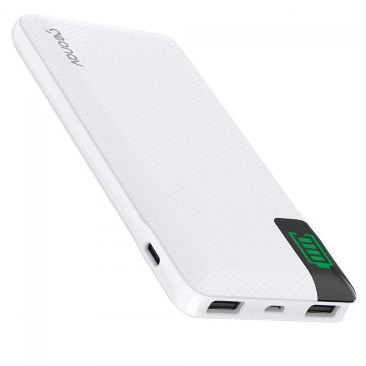 Carregador Portátil Universal, PowerBank, 16000MAH, Branco, Geonav, PB16KWT