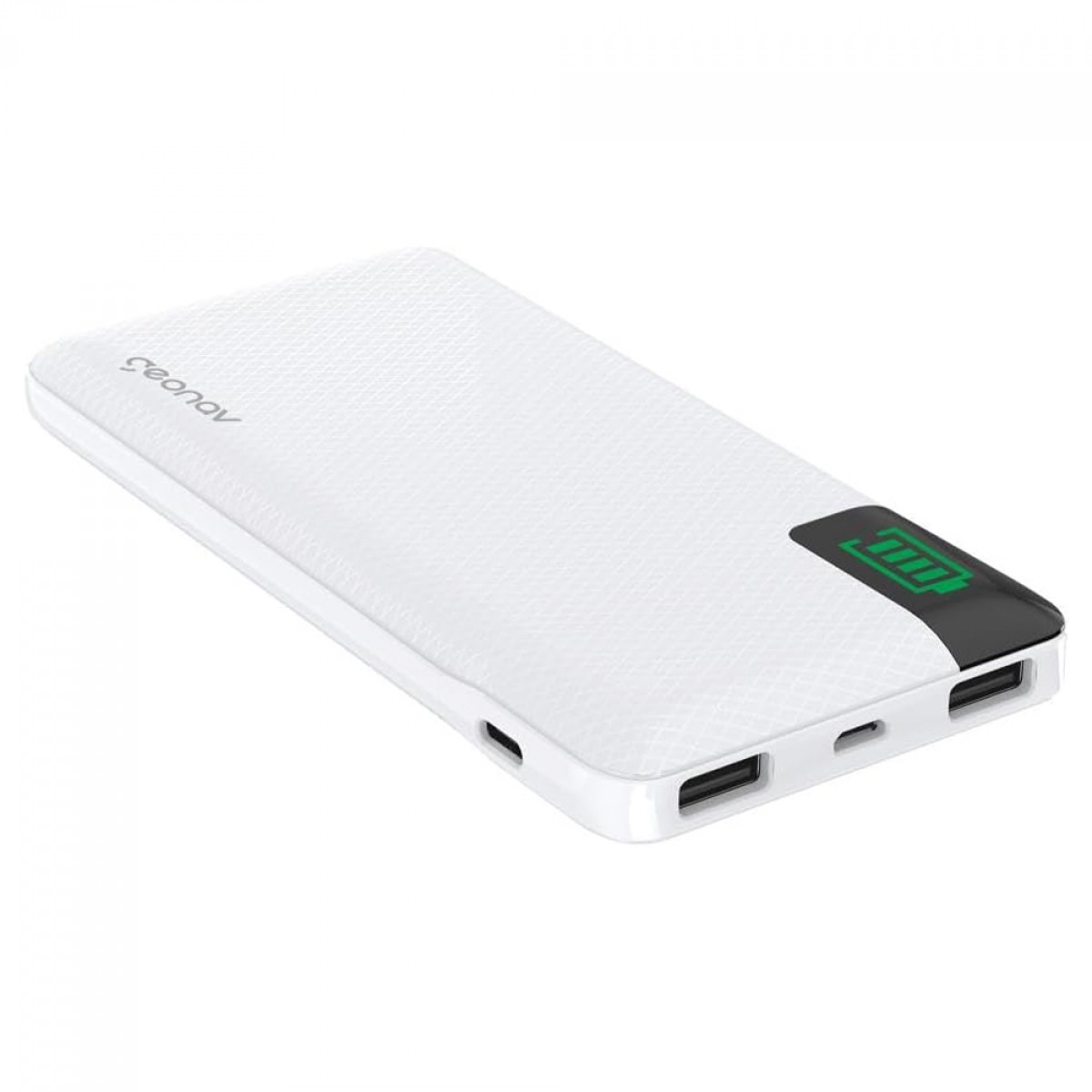 Carregador Portátil Universal, PowerBank, 16000MAH, Branco, Geonav, PB16KWT