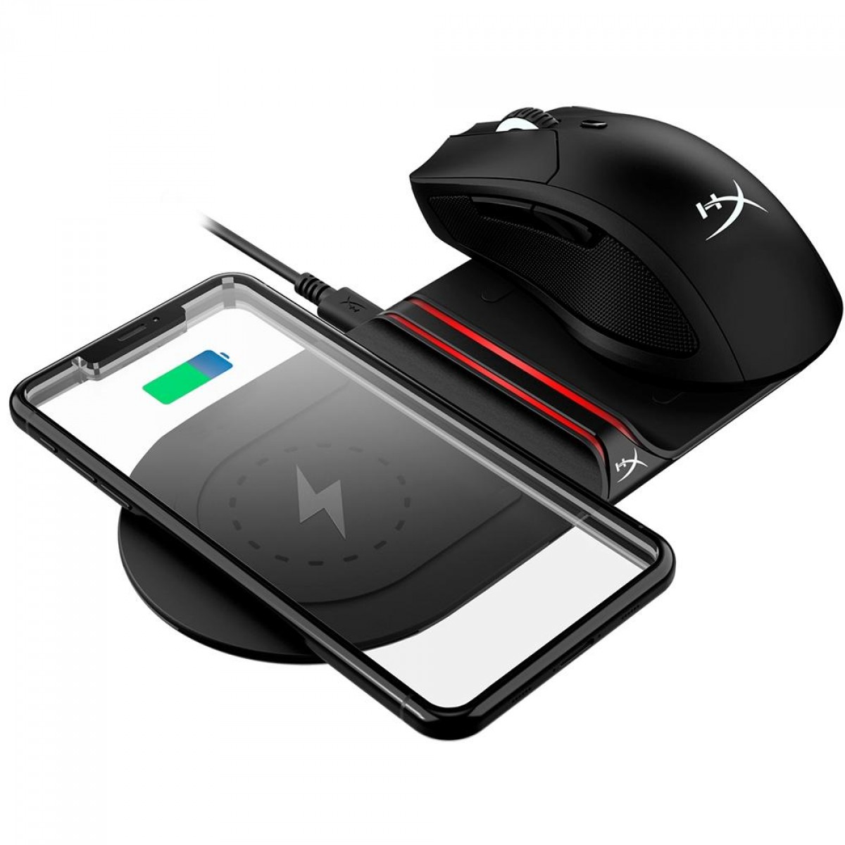 Carregador Wireless HyperX QI ChargePlay Base, HX-CPBS-A