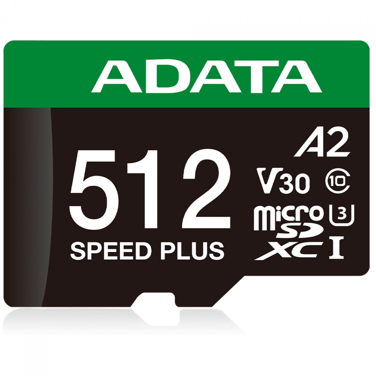Cartão De Memória Adata Speed Plus MicroSDXC UHS-I, 512GB, Classe 10, Com Adaptador, UD512GUI3V30A2SP-RA1
