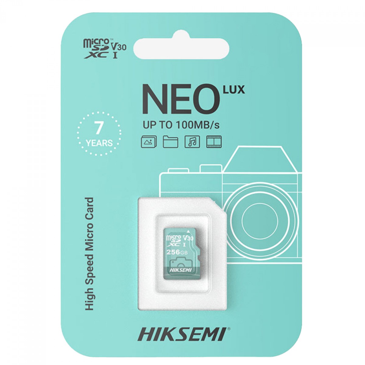 Cartão de Memória Hiksemi NEO Lux, MicroSDXC/SDHC UHS-I, 128GB, Classe 10, HS-TF-D3 128G