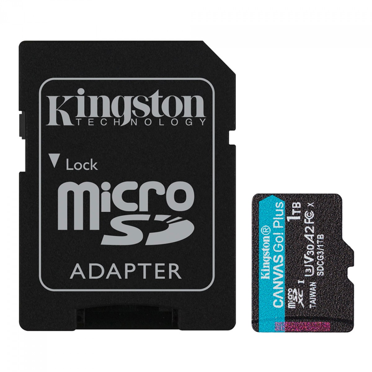 Cartão de Memória Kingston Canvas Go Plus, MicroSD 1TB, Com Adaptador, SDCG3/1TB