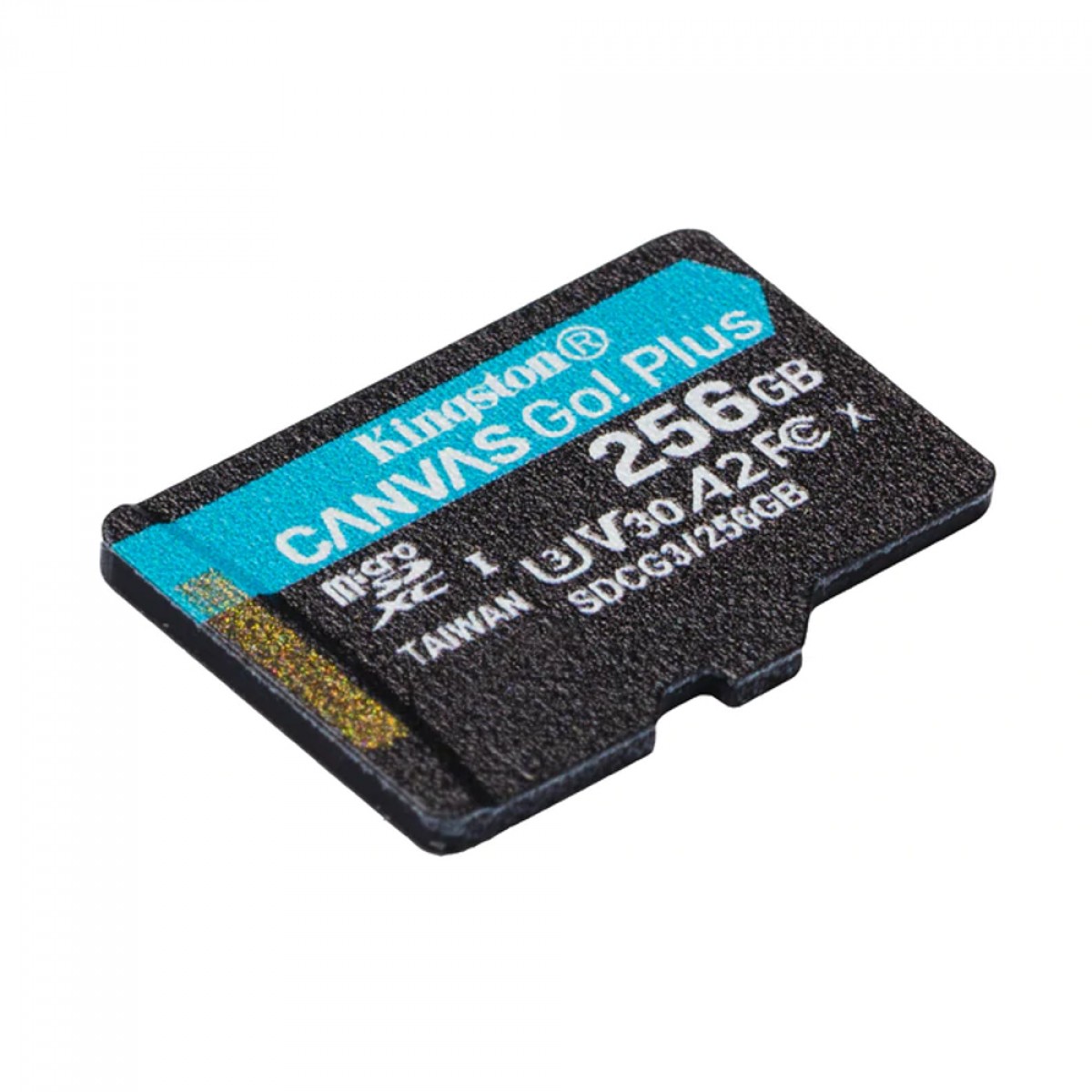 Cartão de Memória Kingston Canvas Go Plus, MicroSD 256GB, Com Adaptador, SDCG3/256GB