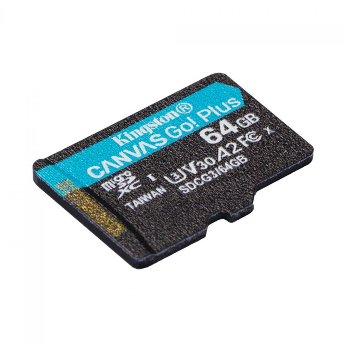 Cartão de Memória Kingston Canvas Go Plus, MicroSD 64GB, Com Adaptador, SDCG3/64GB