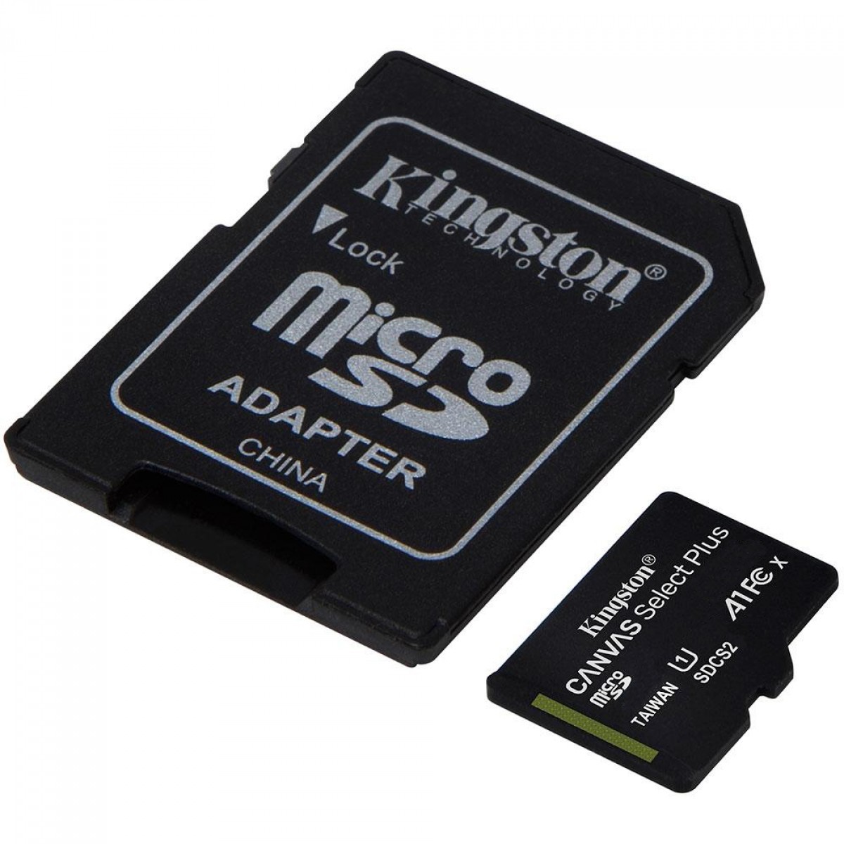Cartão de Memória Kingston Canvas Select Plus Micro SDXC 128GB, V10, SDCS2/128GB - COM ADAPTADOR