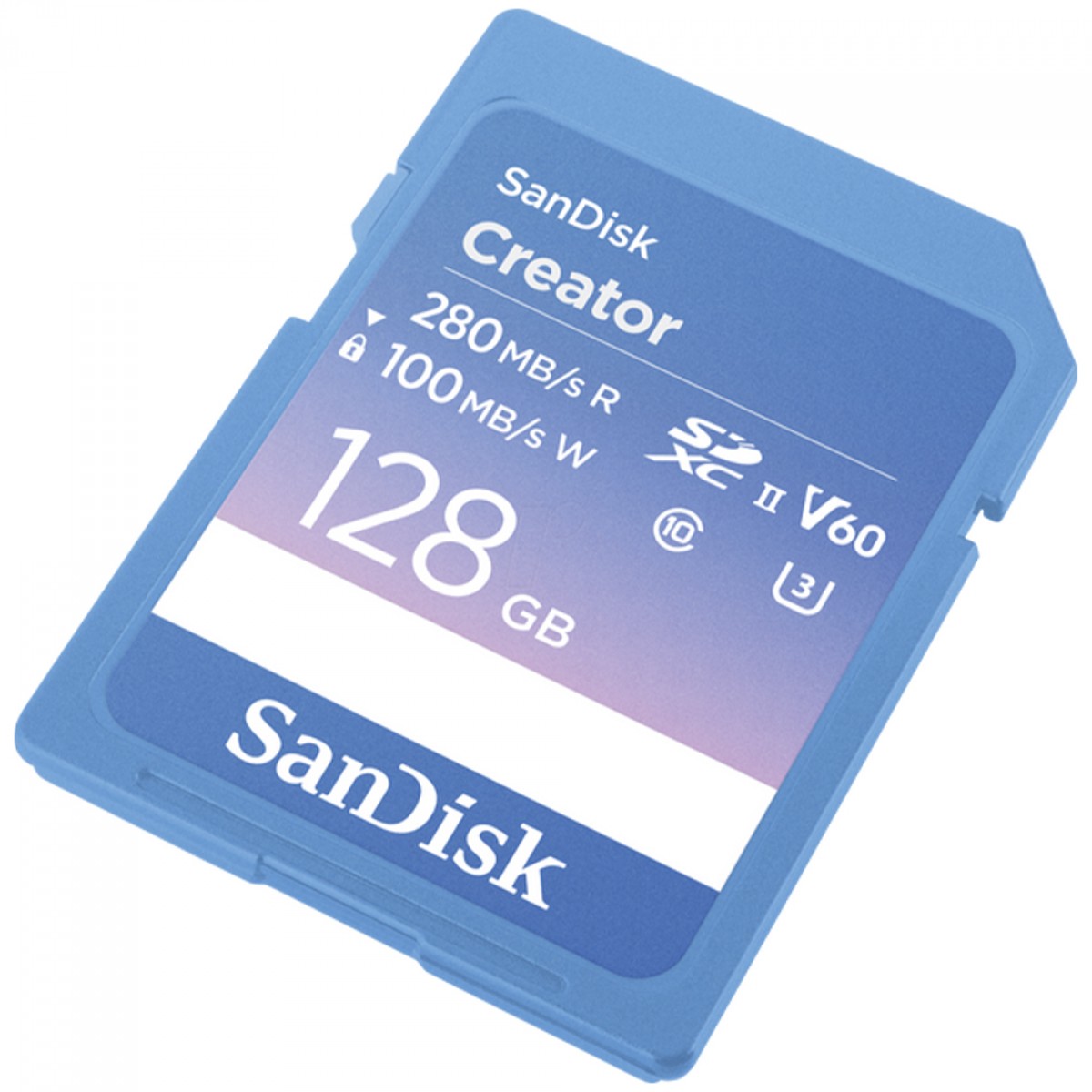 Cartão De Memória SanDisk Creator SD UHS-II, 128GB, SDXC, 280MBs, SDSDXEP-128G-GNCIS