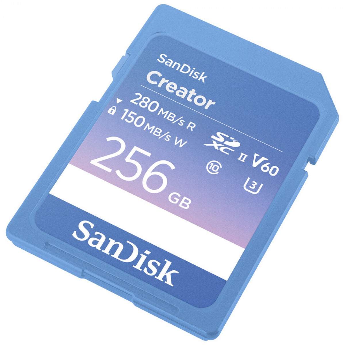 Cartão De Memória SanDisk Creator SD UHS-II, 256GB, SDXC, 280MBs, SDSDXEP-256G-GNCIS