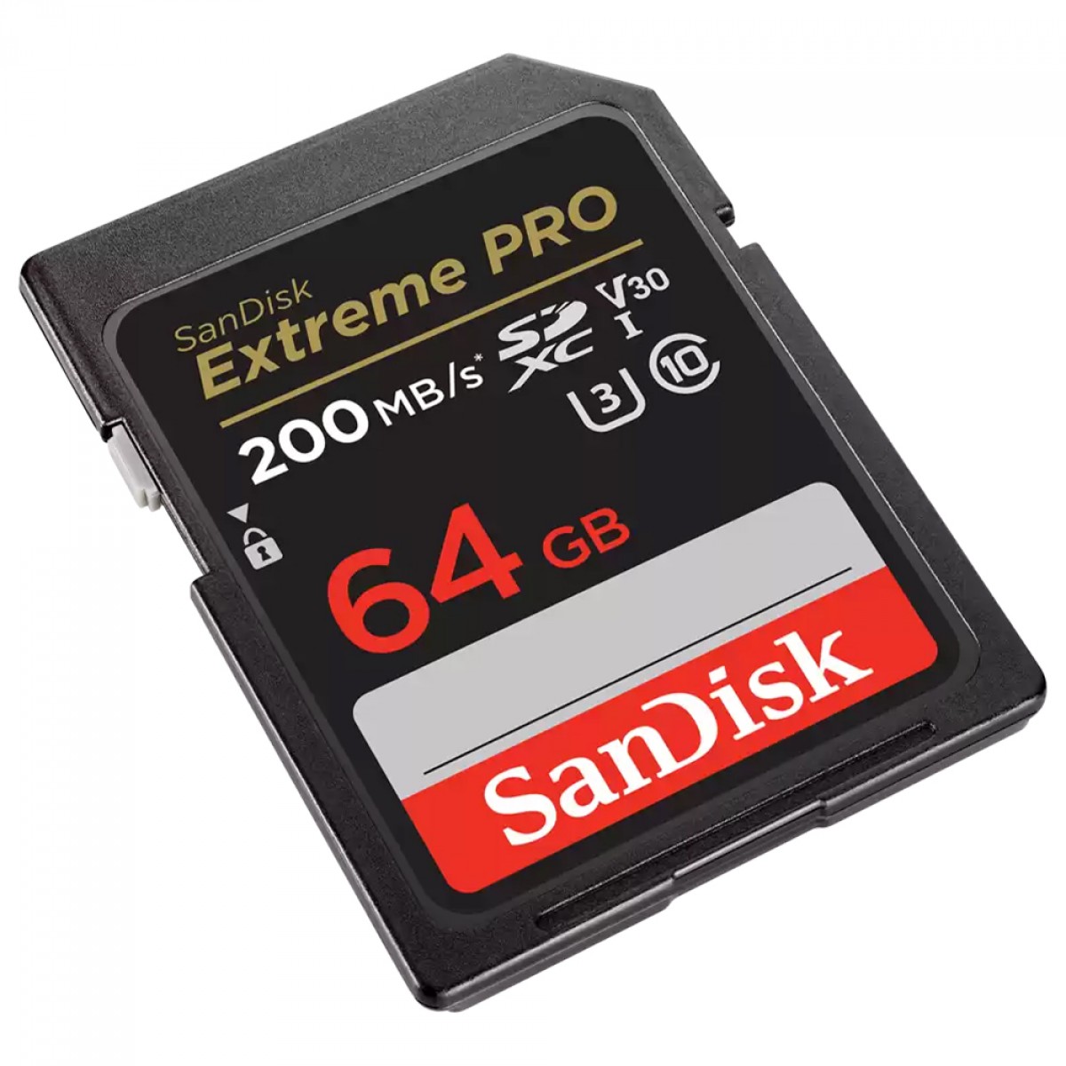 Cartão de Memória SanDisk Extreme PRO, SDXC, 64GB, 200MBs, Class 10, 4K UHD, U3, V30, SDSDXXU-064G-GN4IN