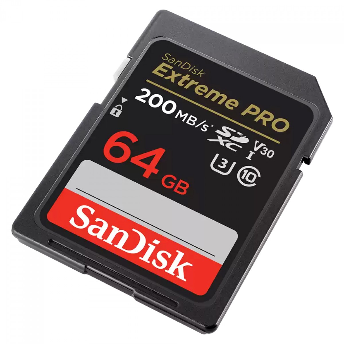 Cartão de Memória SanDisk Extreme PRO, SDXC, 64GB, 200MBs, Class 10, 4K UHD, U3, V30, SDSDXXU-064G-GN4IN
