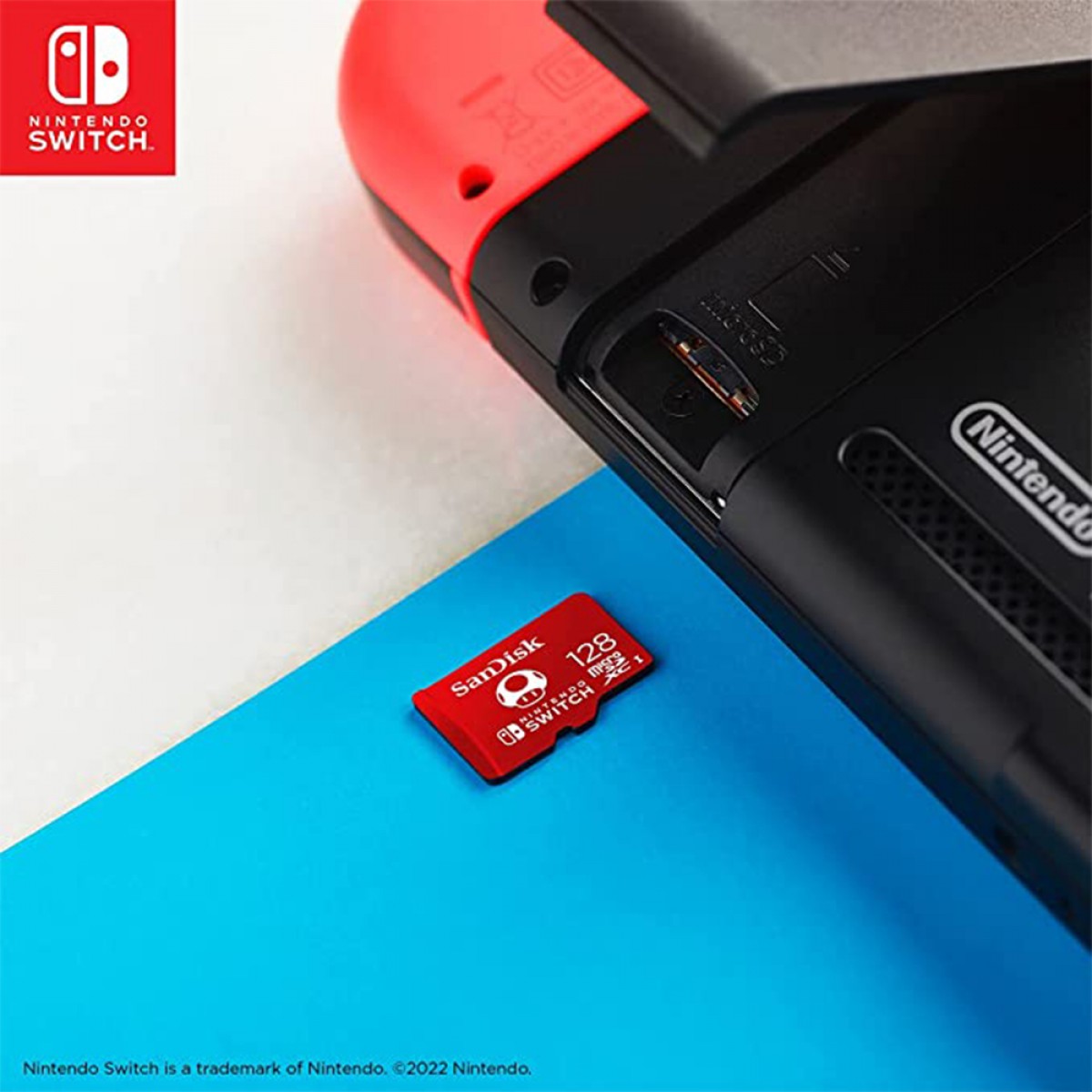 Cartão De Memória SanDisk MicroSD Nintendo Switch, 128GB, Class 10, SDSQXAO-128G-GNCZN