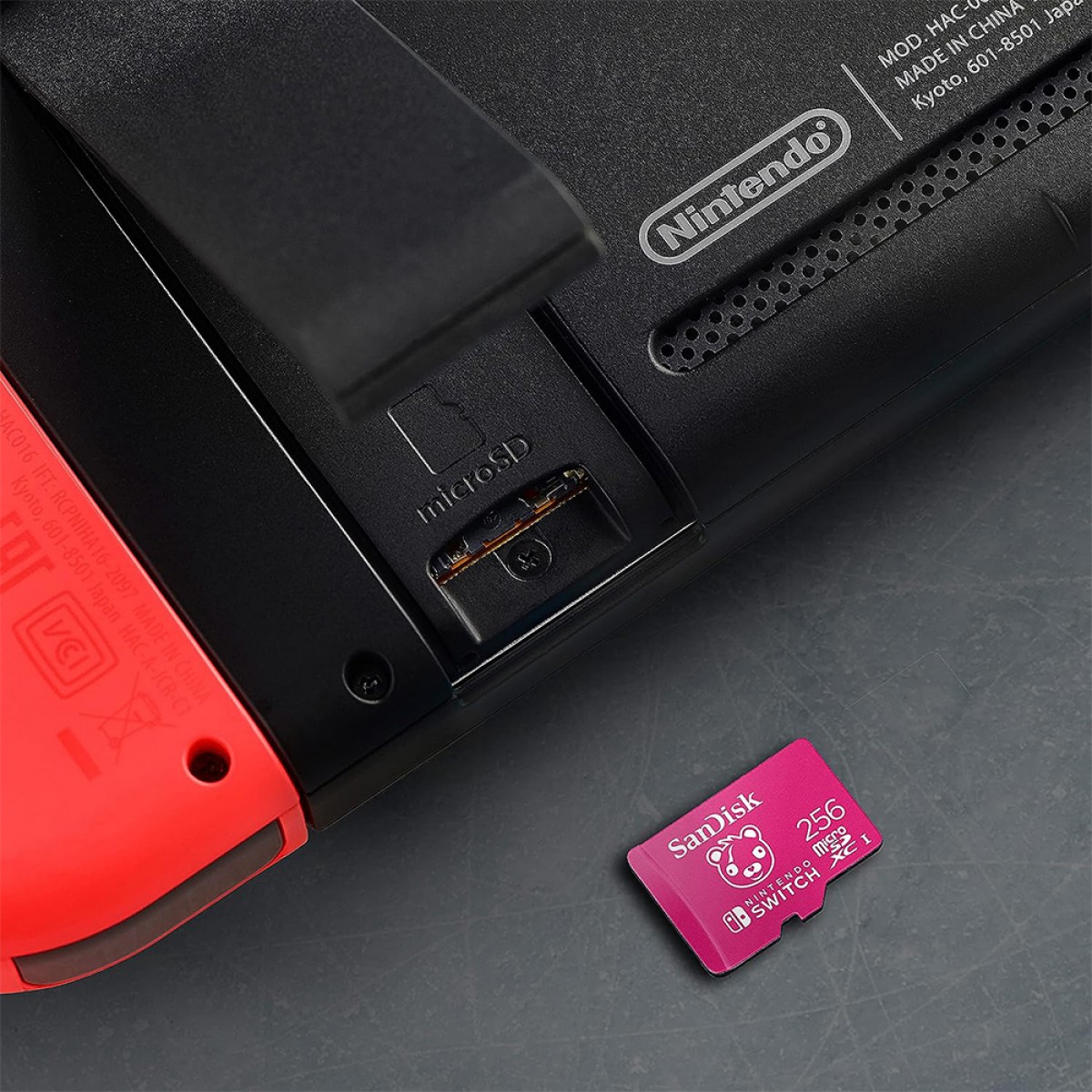 Cartão De Memória SanDisk MicroSD Nintendo Switch, Fortnite Edition, 256GB, Transferência de até 100 MB/s, Class 10, SDSQXAO-256G-GN6ZG
