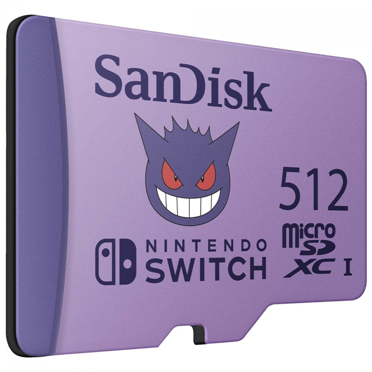Cartão De Memória SanDisk MicroSD Pokémon Nintendo Switch, 512GB, 100Mbs, Class 10, SDSQXAO-512G-GN6ZK