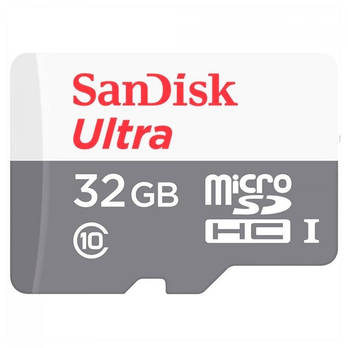 Cartão De Memória SanDisk Ultra MicroSDHC UHS-I, 32GB, 100MBs, Class 10, Com Adaptador, SDSQUNR-032G-GN3MA