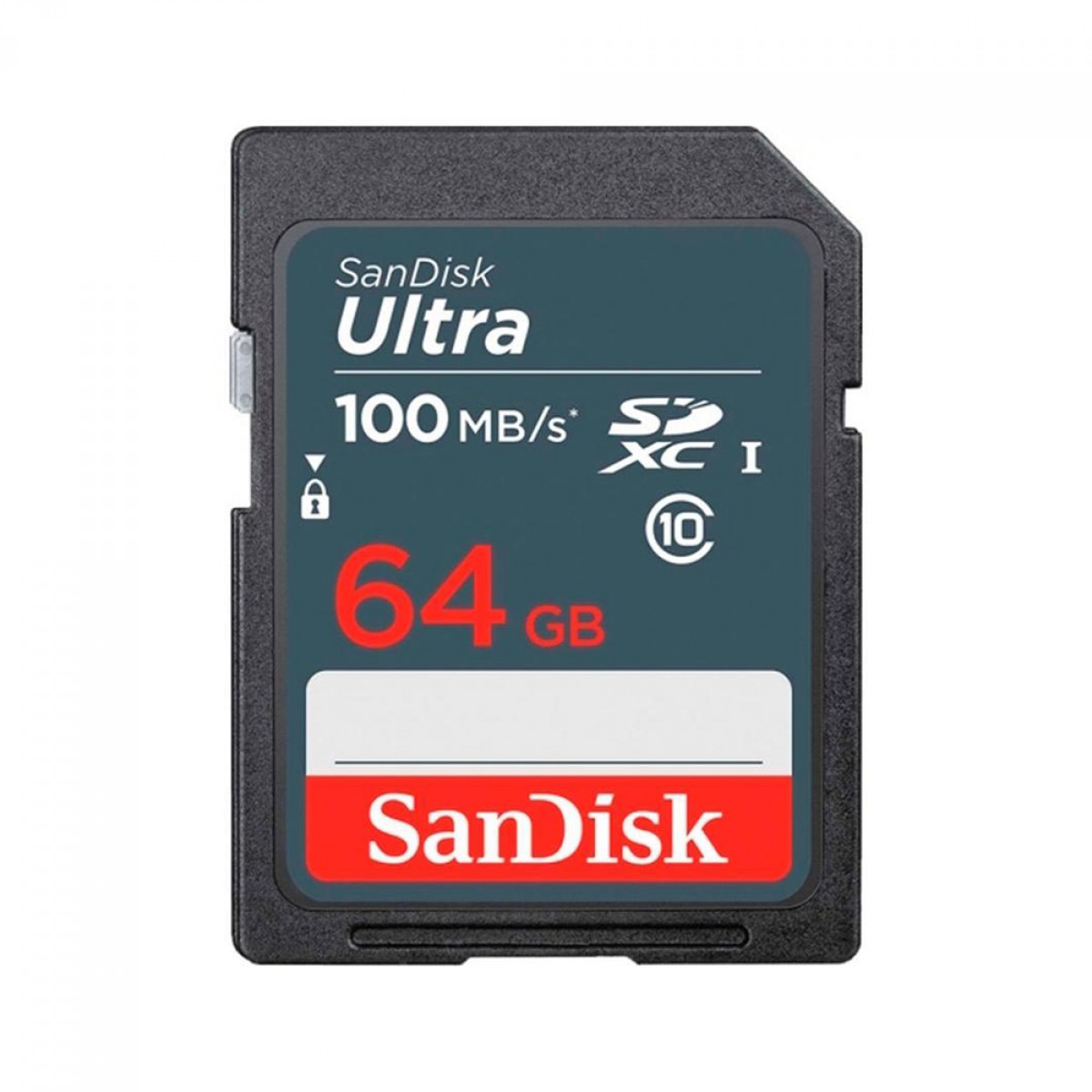 Cartão De Memória SanDisk Ultra, SDXC, 64GB, 100MBs, Class 10, SDSDUNR-064G-GN3IN
