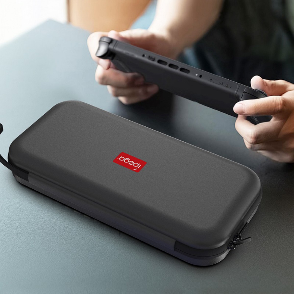 Case de Transporte Ipega Para Nintendo Switch 2, Com Espaços de Acessórios, Resistente, Preto, PG-2193P