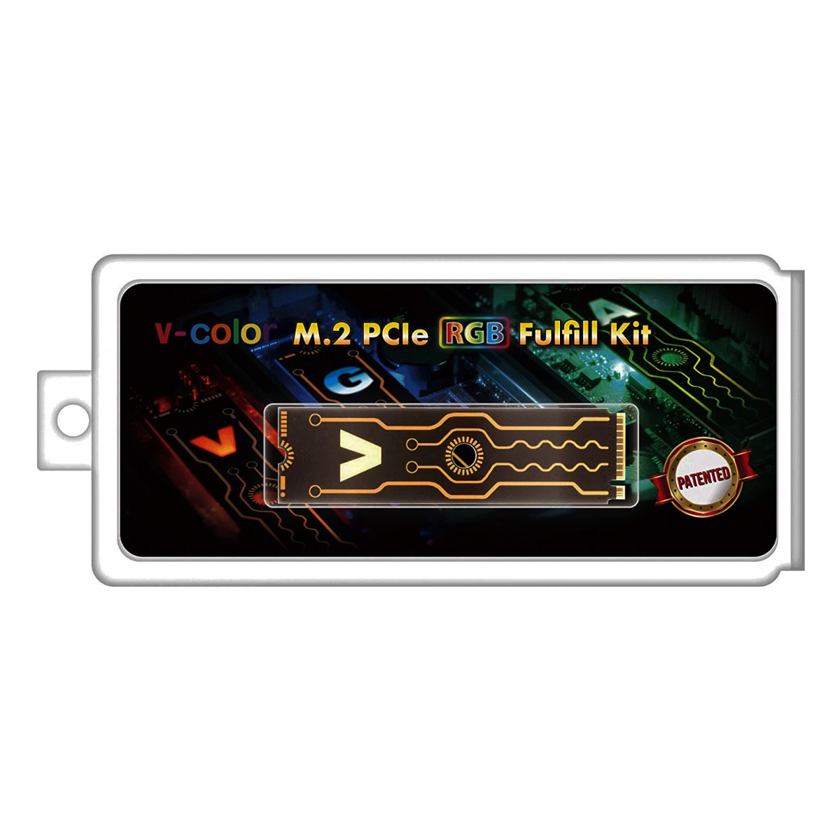 Case para SSD M.2 V-Color, 2280, PCIe, RGB Fulfill Kit, VPM2F001