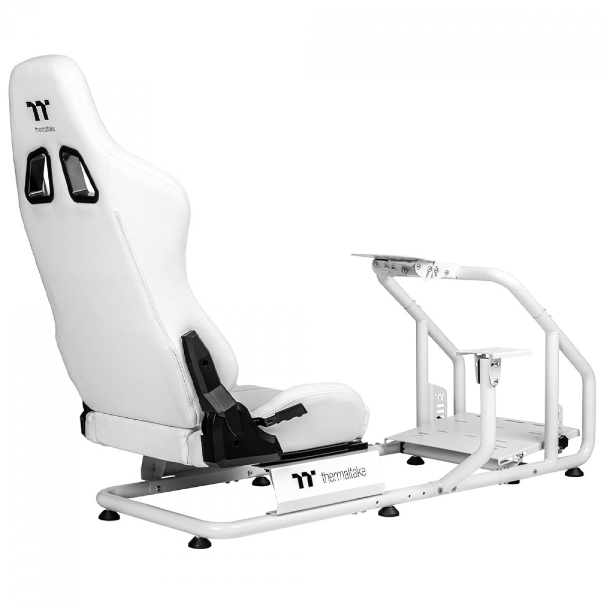 Cockpit Para Simulador Thermaltake GR300 Racing Simulator, Com Cadeira, Suporte de Pedais/Volante/Câmbio, Branco, GSC-R30-CPASWH-01