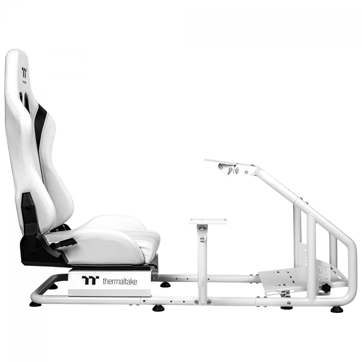Cockpit Para Simulador Thermaltake GR300 Racing Simulator, Com Cadeira, Suporte de Pedais/Volante/Câmbio, Branco, GSC-R30-CPASWH-01