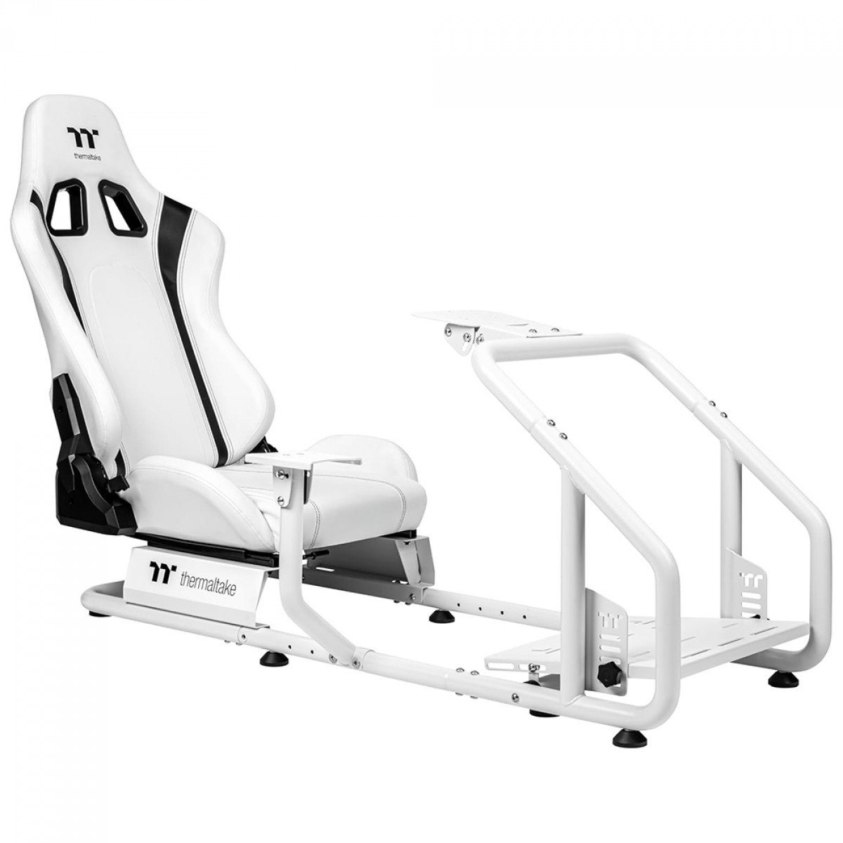 Cockpit Para Simulador Thermaltake GR300 Racing Simulator, Com Cadeira, Suporte de Pedais/Volante/Câmbio, Branco, GSC-R30-CPASWH-01