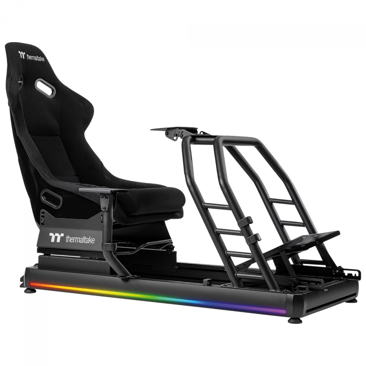Cockpit Para Simulador Thermaltake GR500 Racing Simulator, RGB, Com Cadeira, Suporte de Pedais/Volante/Câmbio, Preto, GSC-R50-CPASBB-01