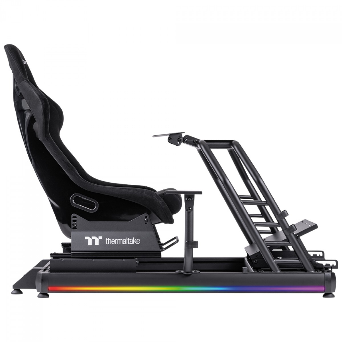 Cockpit Para Simulador Thermaltake GR500 Racing Simulator, RGB, Com Cadeira, Suporte de Pedais/Volante/Câmbio, Preto, GSC-R50-CPASBB-01