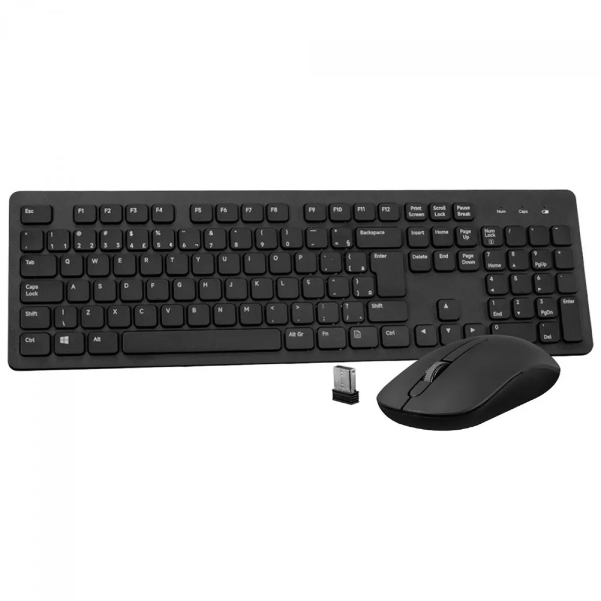 Combo Akko Mouse e Teclado Sem Fio AKP104 WL, Wireless, Preto