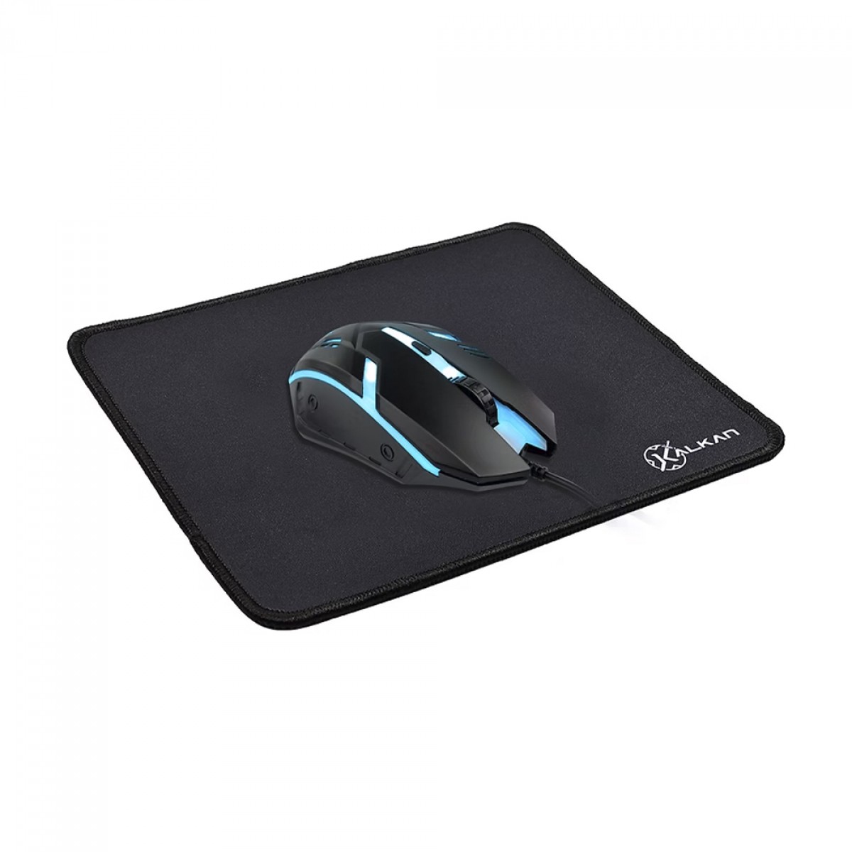 Combo Gamer Kalkan Odin Lite 4 Em 1, Headset, Teclado, Mouse e Mousepad, USB, Rainbow, Preto, KLK00060