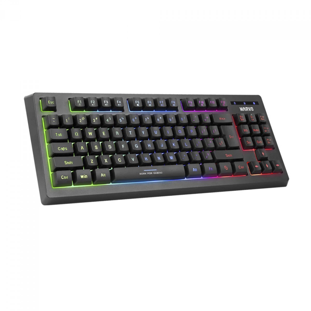 Combo Gamer Marvo CM310 3 Em 1, Teclado, Mouse e Mousepad, RGB, Preto, CM310 EN