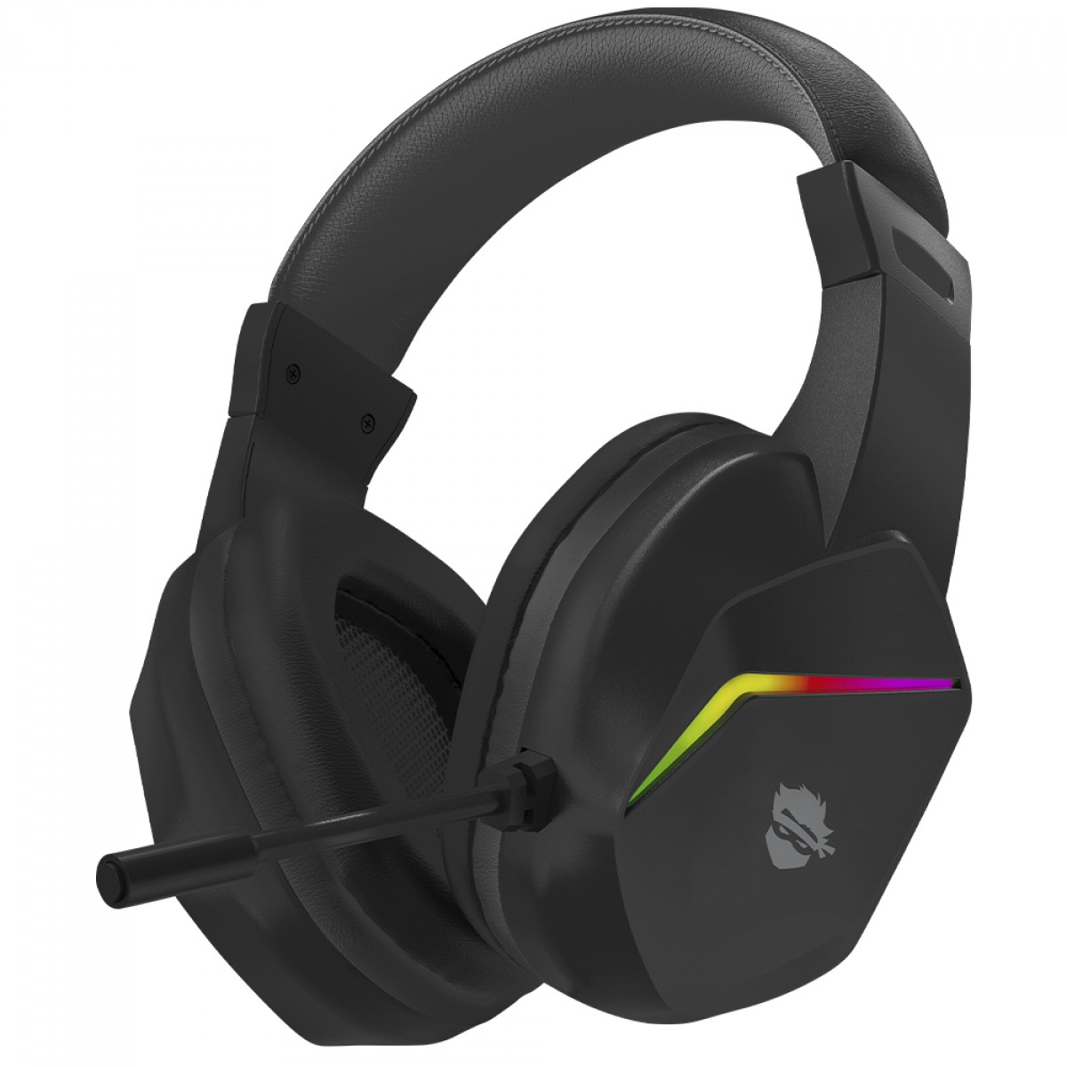 Combo Gamer Ninja Squad 4 Em 1, Headset, Teclado, Mouse e Mousepad, USB, Rainbow, Preto, GN-CG-SQTMPHB