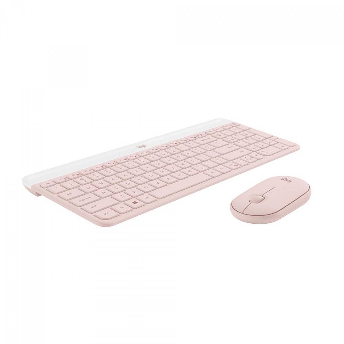 Combo Logitech MK470, Teclado e Mouse Sem Fio, Slim, Rosa, 920-011313