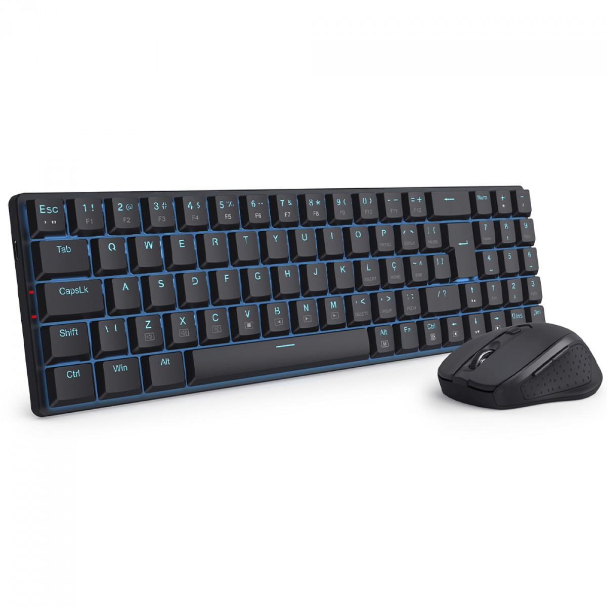 Combo Office Redragon BS-8772, Wireless 2.4G, Teclado e Mouse, Preto
