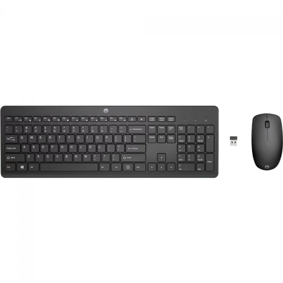 Combo Teclado e Mouse HP 230, Wireless, ABNT2, Preto, 18H24AA#AC4