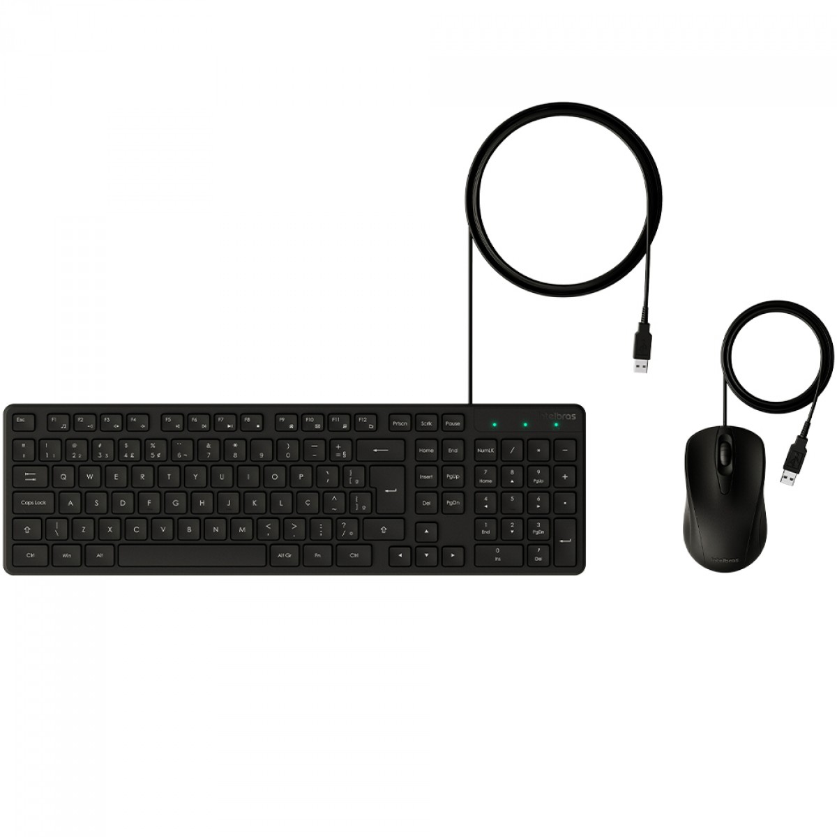 Combo Teclado e Mouse Intelbras CCI 20, USB, Preto