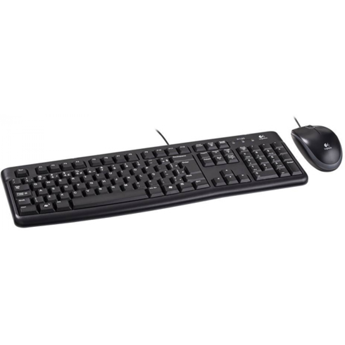 Combo Teclado e Mouse Logitech MK120 1000DPI Black ABNT2 920-004429
